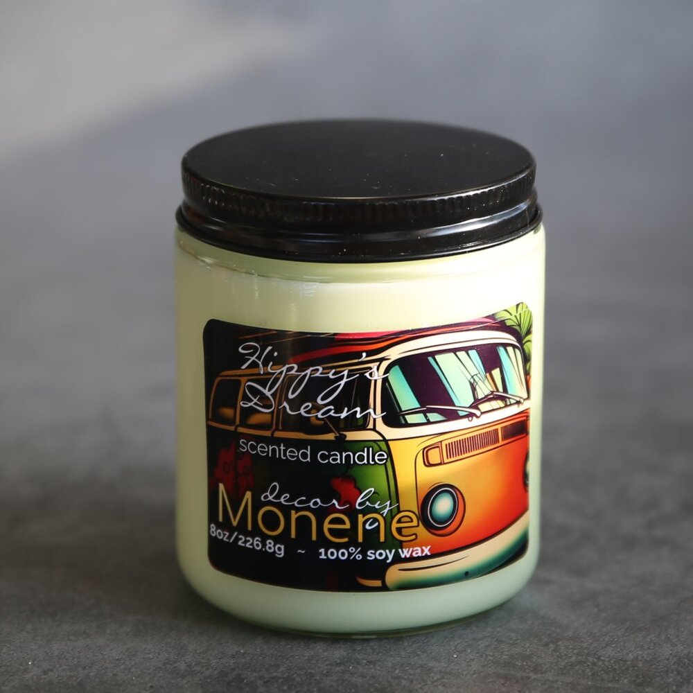 Hippy's Dream Scented 8oz Soy Wax Candle